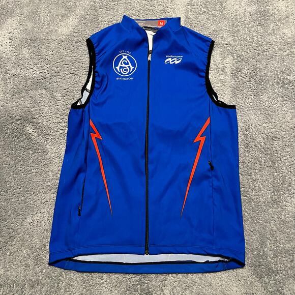 Podiumwear Cycle Vest Shirt Adult XS Performance Cycling Pocket Biathlon - Picture 1 of 5